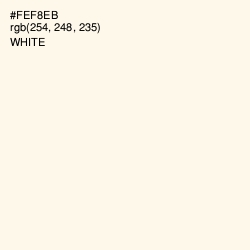 #FEF8EB - Buttery White Color Image